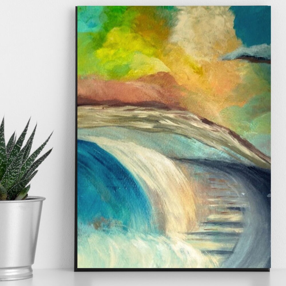 Ethereal Sky Original Abstract Painting Acrylic